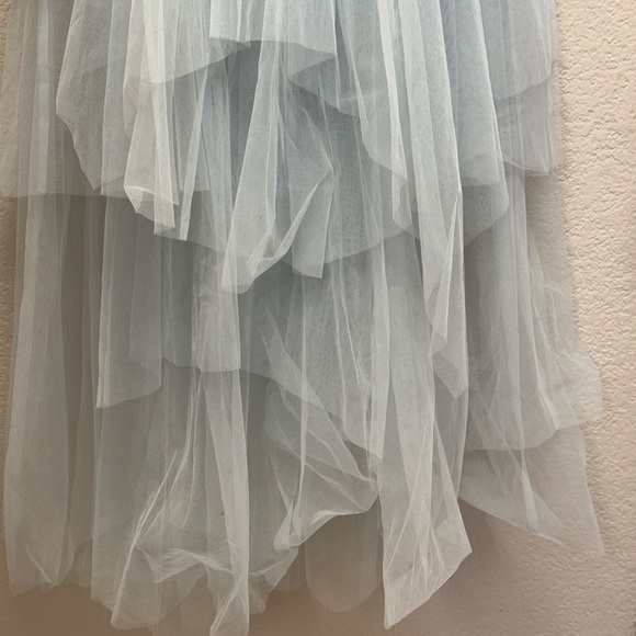 BCBGMaxAzria Pale Blue Lace Bodice Tulle Gown woman’s 2 NWT MRSP $468 - Picture 6 of 11